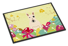 Load image into Gallery viewer, Easter Eggs Bull Terrier White Doormat - 24x36 Decorative Floor Mat – Indoor/Outdoor Rug with Artistic Flair BB6138JMAT