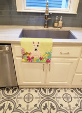 Load image into Gallery viewer, Easter Eggs Bull Terrier White Kitchen Towel – Artistic Dish Towel for Everyday Use BB6138KTWL