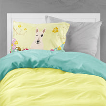 Load image into Gallery viewer, Easter Eggs Bull Terrier White Fabric Standard Pillowcase – Artistic Decorative Front, White Back BB6138PILLOWCASE