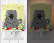 Load image into Gallery viewer, Easter Eggs Chow Chow Blue Ceramic Night Light BB6139CNL