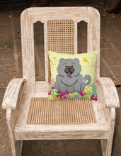 Load image into Gallery viewer, Easter Eggs Chow Chow Blue Fabric Decorative Pillow BB6139PW1818
