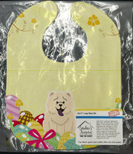 Load image into Gallery viewer, Easter Eggs Chow Chow White Baby Bib BB6140BIB