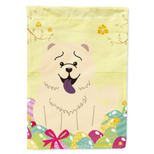 Load image into Gallery viewer, Easter Eggs Chow Chow White Flag Canvas House Size BB6140CHF