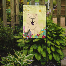 Load image into Gallery viewer, Easter Eggs Chow Chow White Garden Flag - Outdoor Decorative Yard Flag BB6140GF