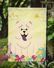 Load image into Gallery viewer, Easter Eggs Chow Chow White Garden Flag - Outdoor Decorative Yard Flag BB6140GF