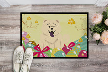 Load image into Gallery viewer, Easter Eggs Chow Chow White Doormat - 18x27 Decorative Floor Mat – Indoor/Outdoor Rug with Artistic Flair BB6140MAT