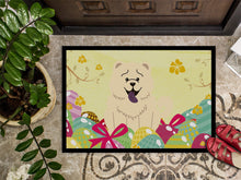 Load image into Gallery viewer, Easter Eggs Chow Chow White Doormat - 18x27 Decorative Floor Mat – Indoor/Outdoor Rug with Artistic Flair BB6140MAT