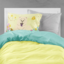 Load image into Gallery viewer, Easter Eggs Chow Chow White Fabric Standard Pillowcase – Artistic Decorative Front, White Back BB6140PILLOWCASE