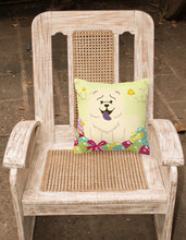 Load image into Gallery viewer, Easter Eggs Chow Chow White Fabric Decorative Pillow BB6140PW1818
