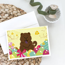 Load image into Gallery viewer, Easter Eggs Chow Chow Chocolate Greeting Cards -  Blank Note Cards – 8-Pack of Artist-Designed Cards with Envelopes