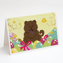 Load image into Gallery viewer, Easter Eggs Chow Chow Chocolate Greeting Cards -  Blank Note Cards – 8-Pack of Artist-Designed Cards with Envelopes