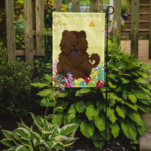 Load image into Gallery viewer, Easter Eggs Chow Chow Chocolate Garden Flag - Outdoor Decorative Yard Flag BB6141GF