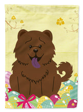 Load image into Gallery viewer, Easter Eggs Chow Chow Chocolate Garden Flag - Outdoor Decorative Yard Flag BB6141GF