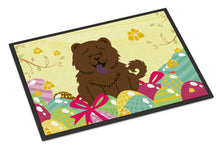 Load image into Gallery viewer, Easter Eggs Chow Chow Chocolate Doormat - 24x36 Decorative Floor Mat – Indoor/Outdoor Rug with Artistic Flair BB6141JMAT