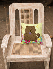 Load image into Gallery viewer, Easter Eggs Chow Chow Chocolate Fabric Decorative Pillow BB6141PW1818