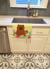 Load image into Gallery viewer, Easter Eggs Chow Chow Red Kitchen Towel – Artistic Dish Towel for Everyday Use BB6142KTWL