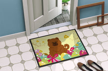 Load image into Gallery viewer, Easter Eggs Chow Chow Red Doormat - 18x27 Decorative Floor Mat – Indoor/Outdoor Rug with Artistic Flair BB6142MAT