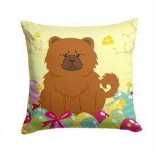 Load image into Gallery viewer, Easter Eggs Chow Chow Red Throw Pillow - 14x14 Decorative Pillow – Art for Your Home &amp; Patio BB6142PW1414