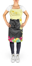Load image into Gallery viewer, Easter Eggs Chow Chow Black Apron – Artist-Designed Kitchen, BBQ &amp; Craft Apron BB6143APRON