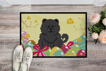 Load image into Gallery viewer, Easter Eggs Chow Chow Black Doormat - 24x36 Decorative Floor Mat – Indoor/Outdoor Rug with Artistic Flair BB6143JMAT