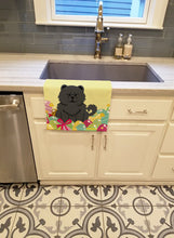 Load image into Gallery viewer, Easter Eggs Chow Chow Black Kitchen Towel – Artistic Dish Towel for Everyday Use BB6143KTWL