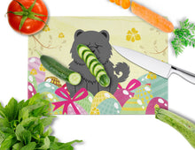 Load image into Gallery viewer, Easter Eggs Chow Chow Black Glass Cutting Boards – Durable, Decorative Kitchen Art Large BB6143LCB