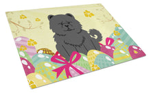 Load image into Gallery viewer, Easter Eggs Chow Chow Black Glass Cutting Boards – Durable, Decorative Kitchen Art Large BB6143LCB