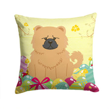 Load image into Gallery viewer, Easter Eggs Chow Chow Cream Throw Pillow - 14x14 Decorative Pillow – Art for Your Home &amp; Patio BB6144PW1414