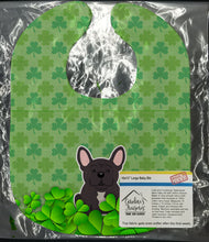 Load image into Gallery viewer, French Bulldog Brindle Shamrocks Baby Bib BB6150BIB