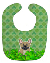 Load image into Gallery viewer, French Bulldog Cream Shamrocks Baby Bib BB6151BIB