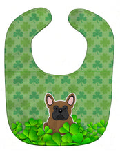 Load image into Gallery viewer, French Bulldog Brown Shamrocks Baby Bib BB6154BIB