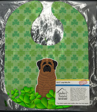 Load image into Gallery viewer, Mastiff Brindle Shamrocks Baby Bib BB6156BIB