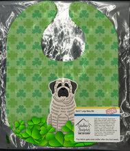 Load image into Gallery viewer, Mastiff Brindle White Shamrocks Baby Bib BB6157BIB