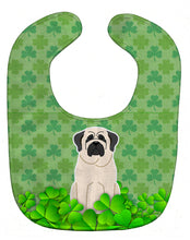 Load image into Gallery viewer, Mastiff White Shamrocks Baby Bib BB6158BIB