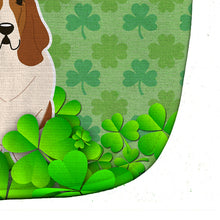 Load image into Gallery viewer, Basset Hound Shamrocks Baby Bib BB6162BIB