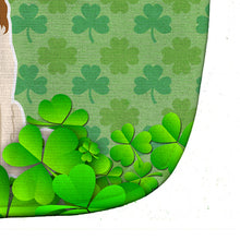 Load image into Gallery viewer, Borzoi Shamrocks Baby Bib BB6164BIB