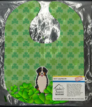 Load image into Gallery viewer, Bernese Mountain Dog Shamrocks Baby Bib BB6177BIB