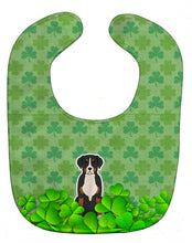 Load image into Gallery viewer, Greater Swiss Mountain Dog Shamrocks Baby Bib BB6178BIB