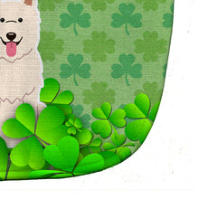 Load image into Gallery viewer, White German Shepherd Shamrocks Baby Bib BB6186BIB