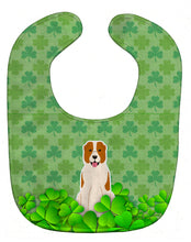 Load image into Gallery viewer, Central Asian Shepherd Dog Shamrocks Baby Bib BB6190BIB