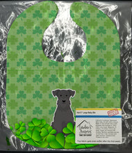 Load image into Gallery viewer, Miniature Schanuzer Black Shamrocks Baby Bib BB6192BIB