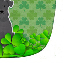 Load image into Gallery viewer, Miniature Schanuzer Black Shamrocks Baby Bib BB6192BIB