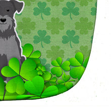 Load image into Gallery viewer, Miniature Schanuzer Black Silver Shamrocks Baby Bib BB6193BIB