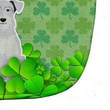 Load image into Gallery viewer, Miniature Schanuzer White Shamrocks Baby Bib BB6194BIB