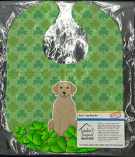 Load image into Gallery viewer, Yellow Labrador Shamrocks Baby Bib BB6196BIB