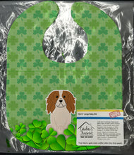 Load image into Gallery viewer, Cavalier Spaniel Shamrocks Baby Bib BB6199BIB