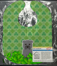 Load image into Gallery viewer, Glen of Imal Grey Shamrocks Baby Bib BB6200BIB