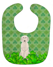 Load image into Gallery viewer, Irish Wolfhound Shamrocks Baby Bib BB6206BIB