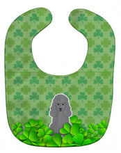 Load image into Gallery viewer, Poodle Silver Shamrocks Baby Bib BB6209BIB