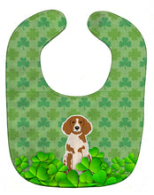 Load image into Gallery viewer, Brittany Spaniel Shamrocks Baby Bib BB6213BIB